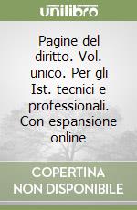 Pagine del diritto. Vol. unico. Per gli Ist. tecnici e professionali. Con espansione online libro