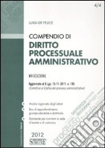 Compendio di diritto processuale amministrativo libro