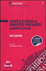 Istituzioni di diritto privato (diritto civile) libro