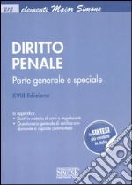 Diritto penale. Parte generale e speciale libro