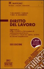 Diritto del lavoro libro