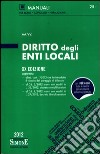 Diritto degli enti locali libro