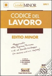 Codice del lavoro. Ediz. minore libro