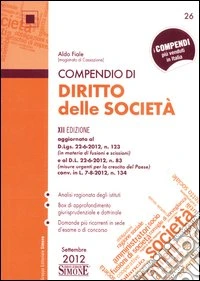 Compendio di diritto delle società libro