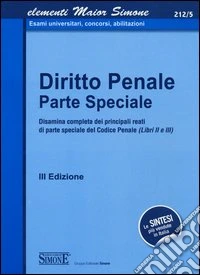 Diritto penale. Parte speciale libro