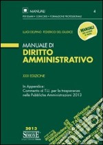 Manuale di diritto amministrativo libro