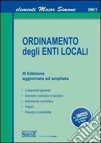 Ordinamento degli enti locali libro