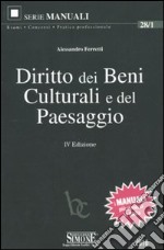 Diritto dei beni culturali e del paesaggio libro