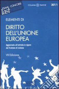 Elementi di diritto dell'Unione Europea libro