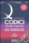 Quattro codici. Ediz. minore libro