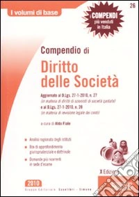 Compendio di diritto delle società libro