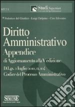 Appendice di aggiornamento 2010 al volume Diritto amministrativo libro