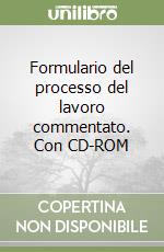 Formulario del processo del lavoro commentato. Con CD-ROM