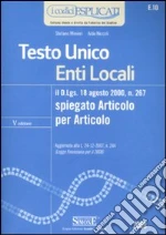 Testo unico enti locali libro