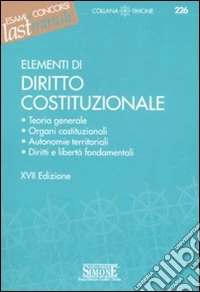 Elementi di diritto costituzionale libro
