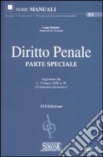 Diritto penale. Parte speciale libro