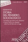 Elementi di storia del pensiero sociologico libro