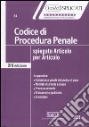 Codice di procedura penale spiegato articolo per articolo libro