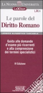 Le parole del diritto romano libro