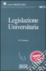 Legislazione universitaria libro