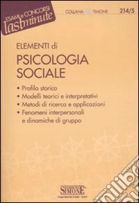 Elementi di psicologia sociale libro