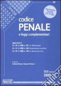 Codice penale e leggi complementari libro