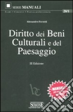 Diritto dei beni culturali e del paesaggio libro