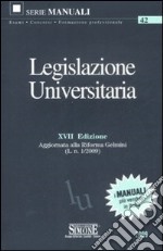 Legislazione universitaria libro