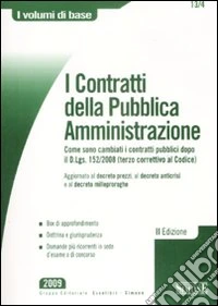 I contratti della pubblica amministrazione libro