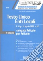 Testo unico enti locali spiegato articolo per articolo libro