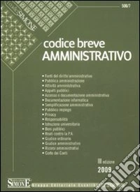 Codice breve amministrativo libro