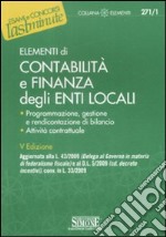 Elementi di contabilità e finanza degli enti locali libro