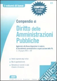 Compendio di diritto delle amministrazioni pubbliche libro