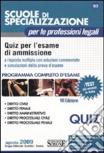 Scuole di specializzazione per le professioni legali. Quiz per l'esame di ammissione libro