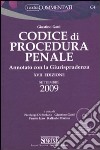 Codice di procedura penale annotato con la giurisprudenza 2009. Con CD-ROM libro