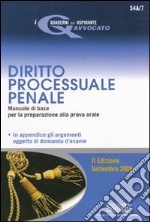 Diritto processuale penale libro