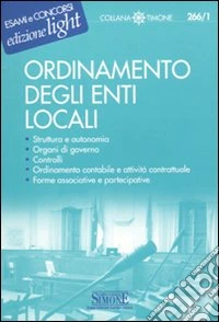 Ordinamento degli enti locali libro