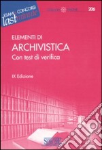 Elementi di archivistica libro