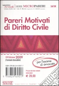 Pareri motivati di diritto civile-Pareri motivati di diritto penale libro