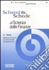 Schemi e schede di scienza delle finanze libro