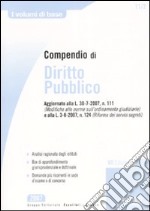 Compendio di diritto pubblico libro