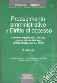 Procedimento amministrativo e diritto di accesso libro
