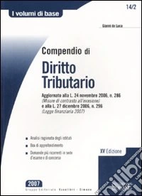 Compendio di diritto tributario libro
