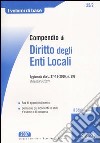 Compendio di diritto degli enti locali libro