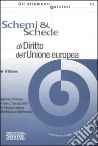 Schemi & schede di diritto dell'Unione Europea libro