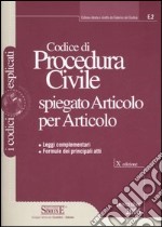 Codice di procedura civile spiegato articolo per articolo. Leggi complementari. Formule dei principali atti libro