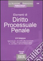 Elementi di diritto processuale penale libro