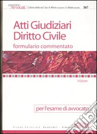 Atti giudiziari. Diritto civile. Formulario commentato per l'esame di avvocato libro