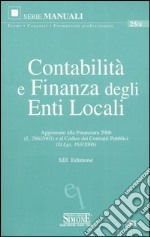 Contabilità e finanza degli enti locali libro