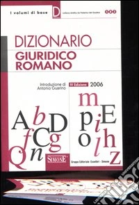 Dizionario giuridico romano libro